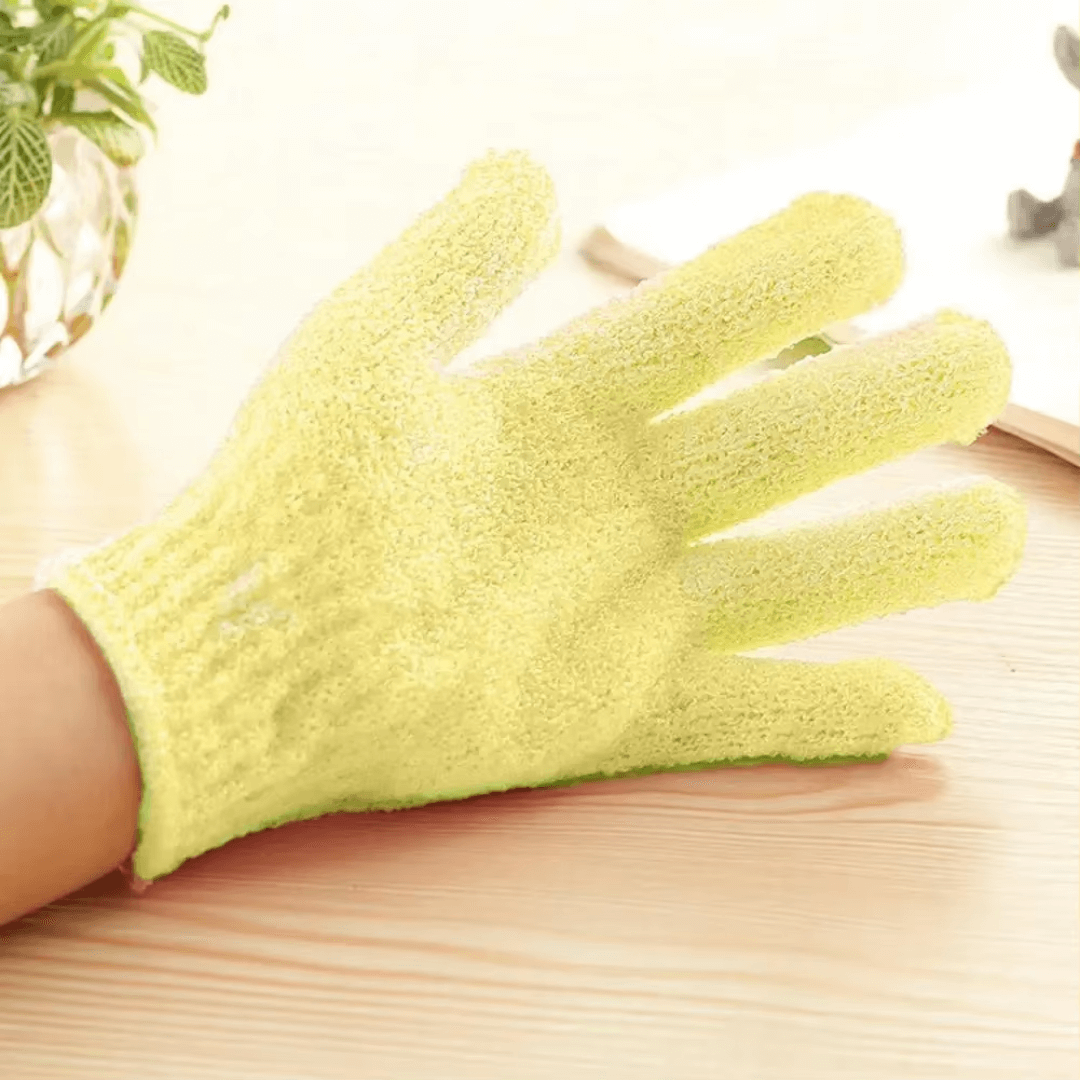 Exfoliierende Badehandschuhe für Dusche & Peeling