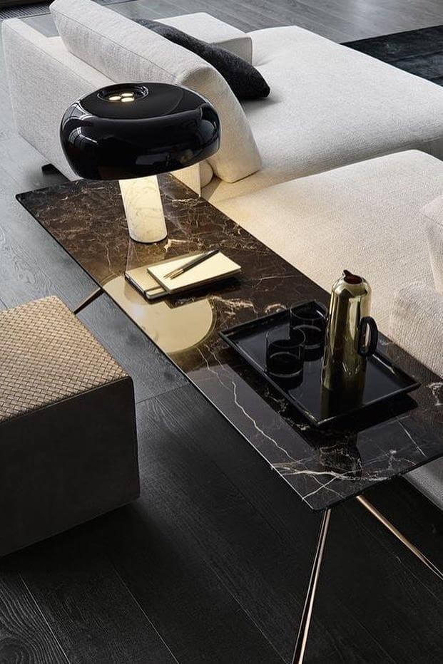 Designer Marmor Tischlampe