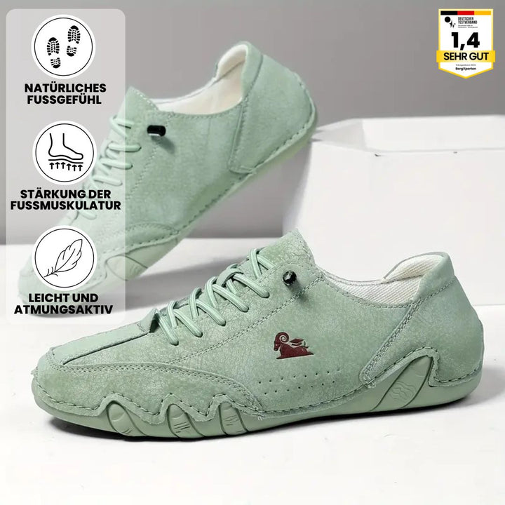 "Damen Barfußschuhe, ergonomisch, wasserfest, flexibel, hellgrau, mit breitem Zehenraum, ideal für Outdoor-Aktivitäten"