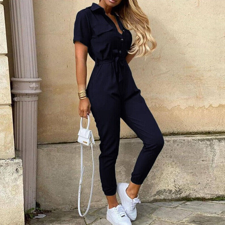 "Damen Jumpsuit elegant und vielseitig, atmungsaktives Material, lockere Passform, für schicke Anlässe und Freizeit geeignet.