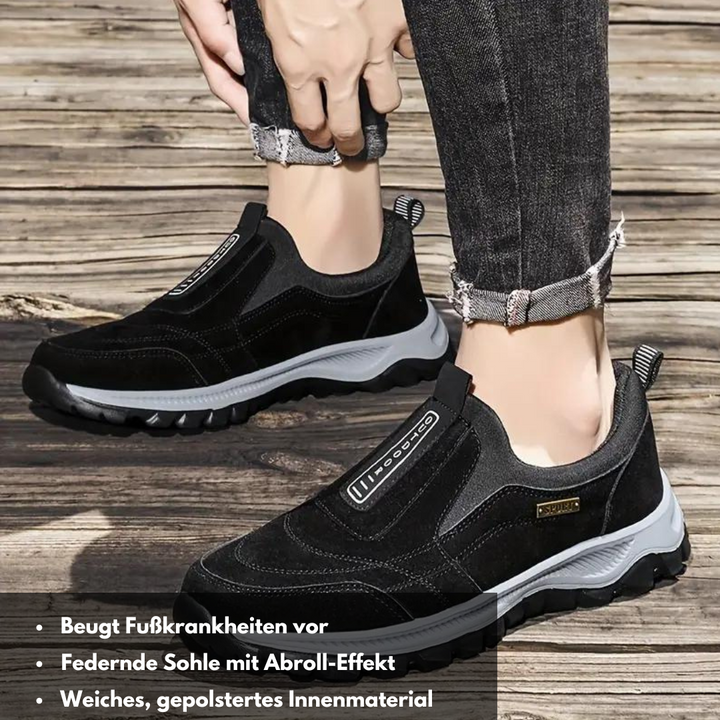 "Damen Orthopädische Schuhe, ergonomisch, atmungsaktiv, Sneaker, blaues Design. Komfort und Stil für ganztägigen Halt."
