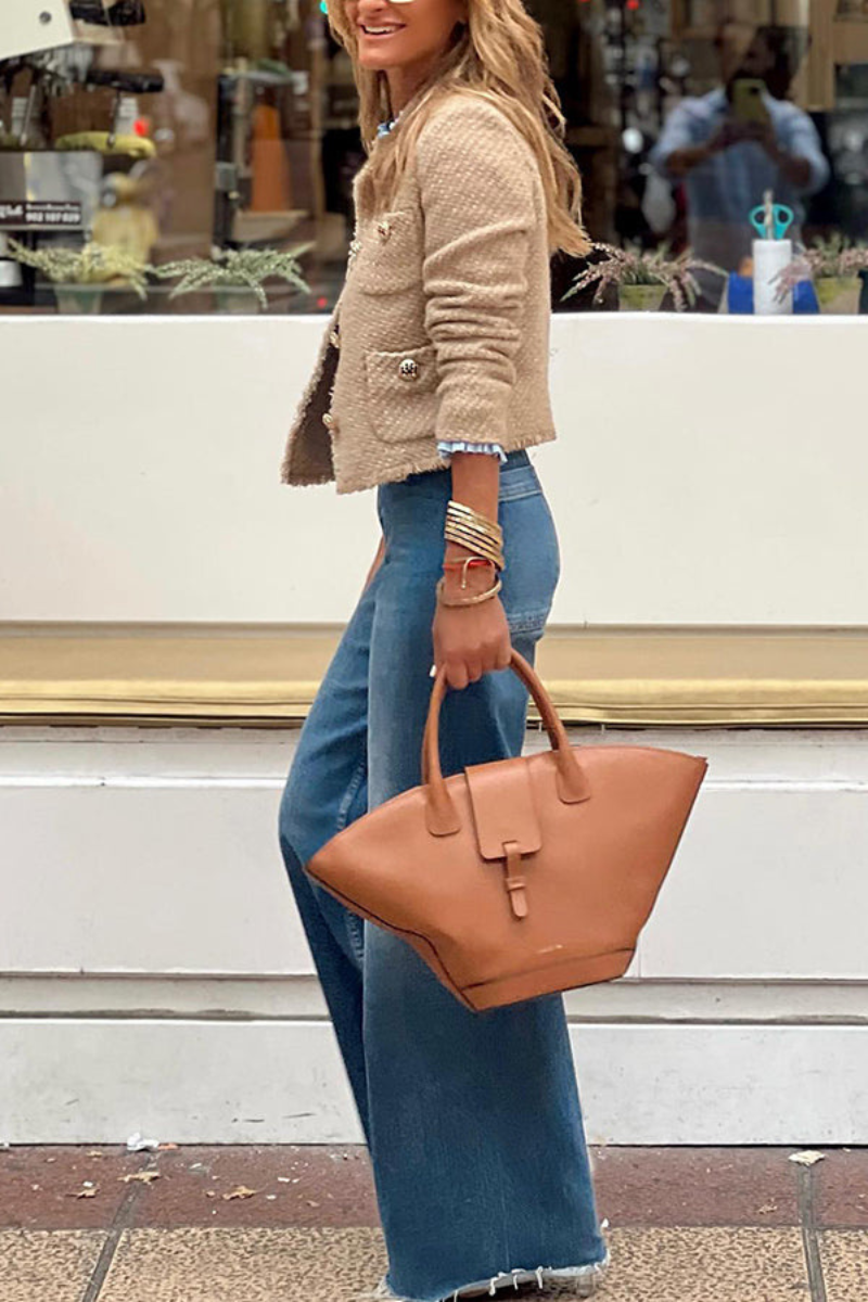 "Damen Sommerjacke elegant, leicht, vielseitig, beige, zeitloses Design, ideal für jede Gelegenheit, modisch und komfortabel"