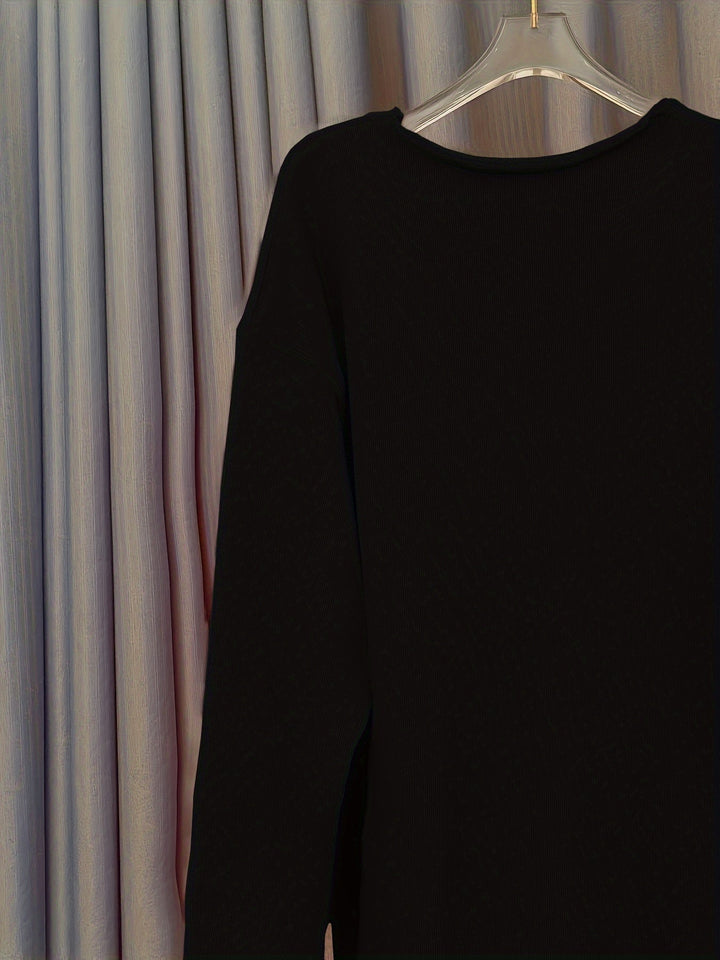 "Damen V-Ausschnitt Pullover lässig, übergröße, einzigartiges Muster, gemütlich, perfekt für Herbst- und Winteroutfits"