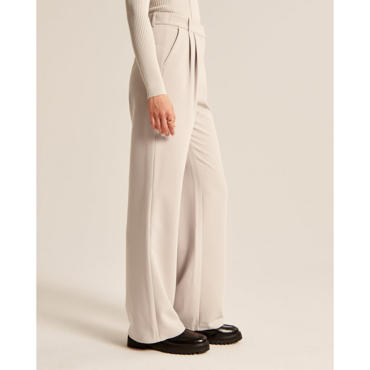 "Damen weite Hose mit hoher Taille, elegant und komfortabel, weites Bein, ideal für vielseitige Outfits und stilvolle Anlässe