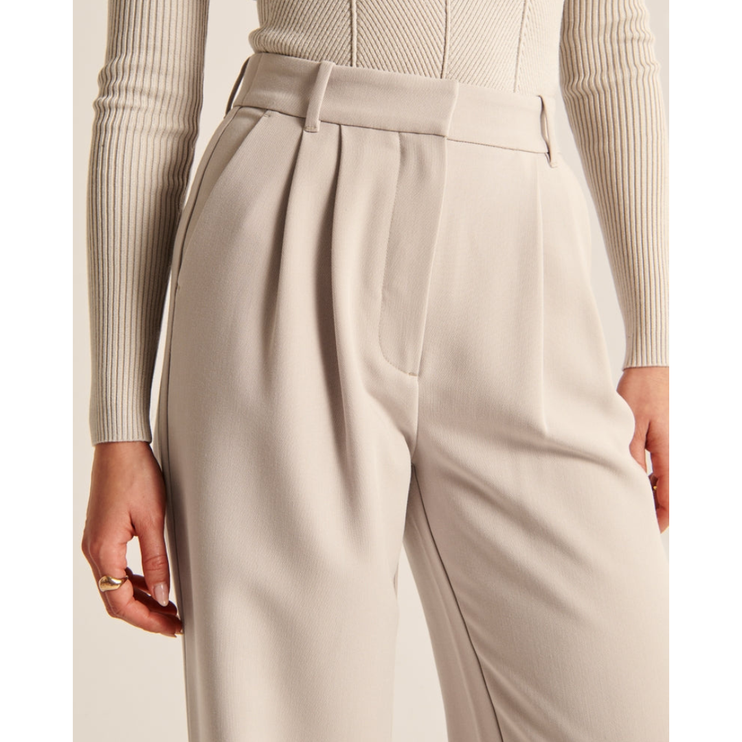 "Damen weite Hose mit hoher Taille, elegant und komfortabel, weites Bein, ideal für vielseitige Outfits und stilvolle Anlässe