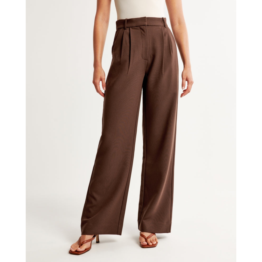 "Damen weite Hose mit hoher Taille, elegant und komfortabel, weites Bein, ideal für vielseitige Outfits und stilvolle Anlässe