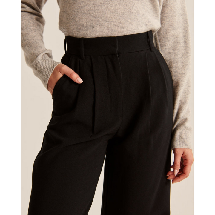 "Damen weite Hose mit hoher Taille, elegant und komfortabel, weites Bein, ideal für vielseitige Outfits und stilvolle Anlässe