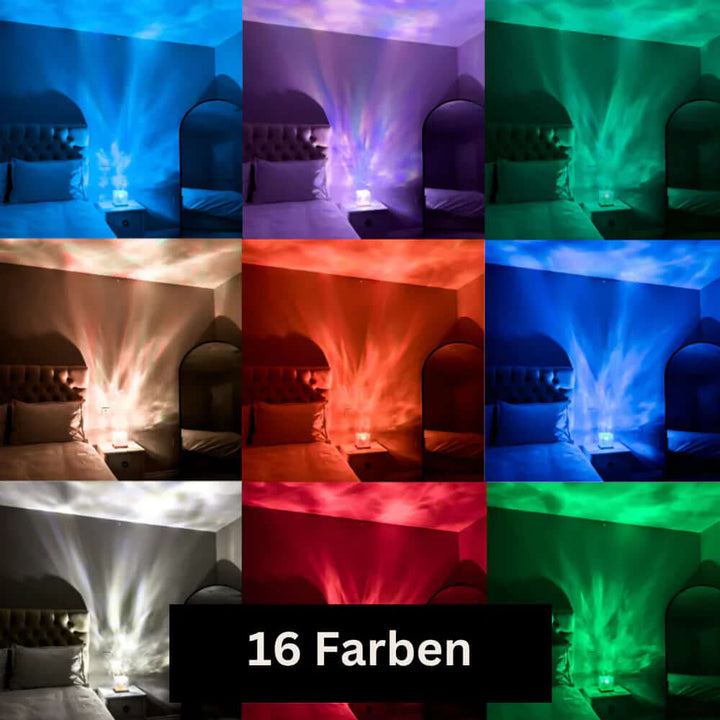 Nordlicht Projektor Lampe 16 Farben LED