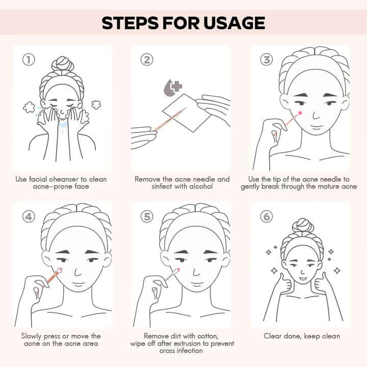 Hochwertiges Mitesser & Pickelentfernungs-Set für reine Haut