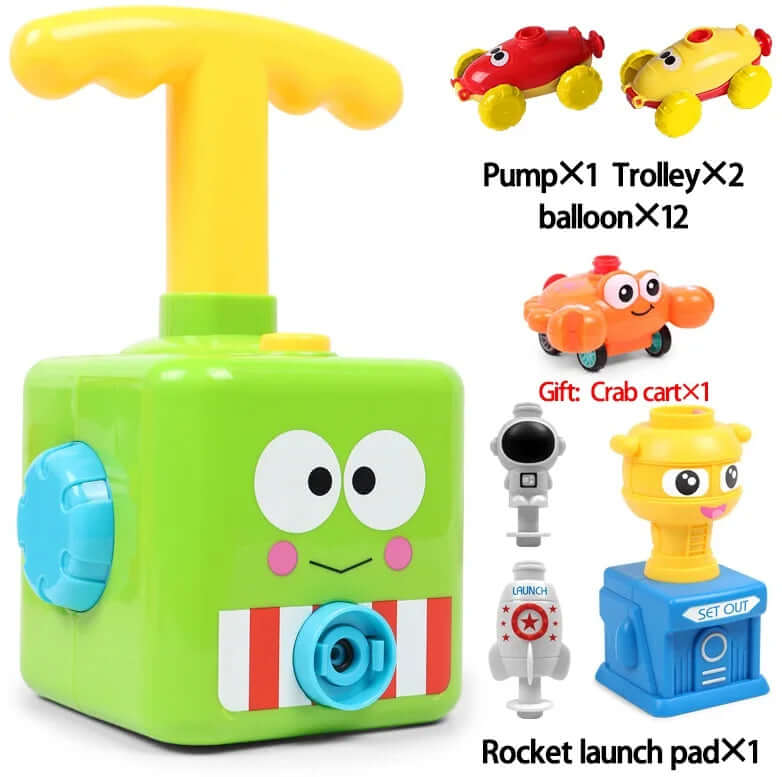 Ballon-Raketenauto: Physik-Spielzeug für Kinder ab 3 Jahren