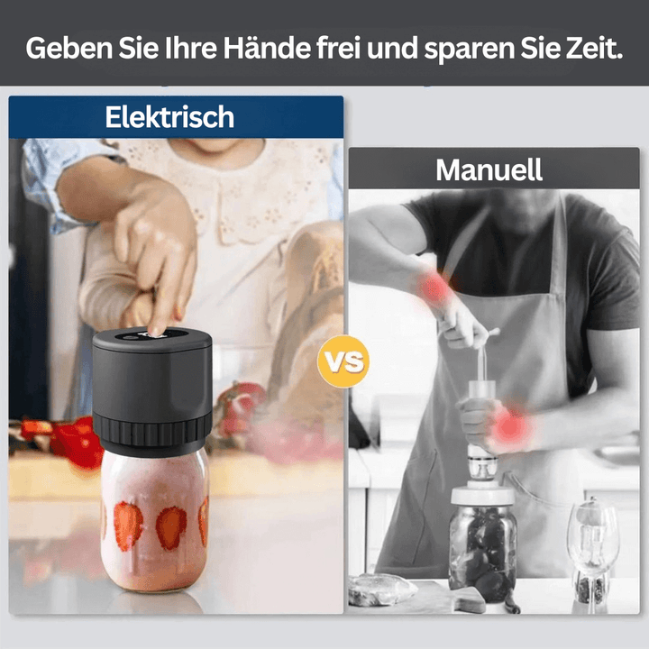 Vakuumierer für Gläser - Lebensmittel länger frisch halten