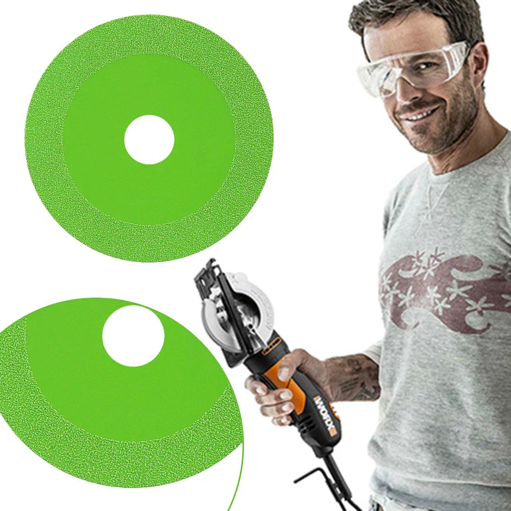 "Diamant Glas-Schneidblatt für präzises Schneiden von Glas und Keramik, silberne Scheibe mit feiner Diamantbeschichtung"