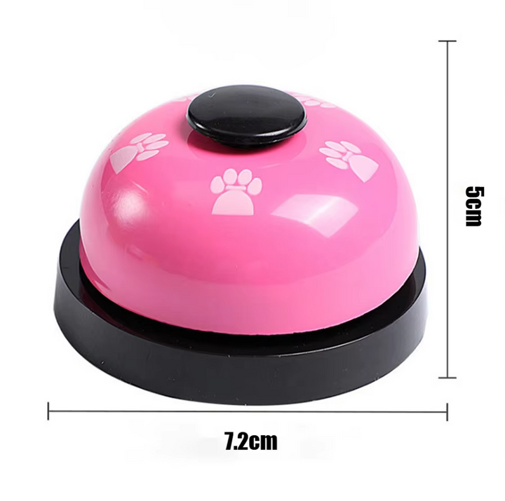 Small silver dog training bell, pet supplies for interactive communication and training
