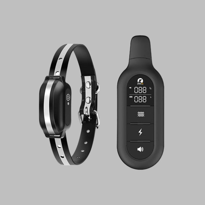 Dog training collar with remote control, waterproof, 3300 ft long range for obedience & outdoor training.