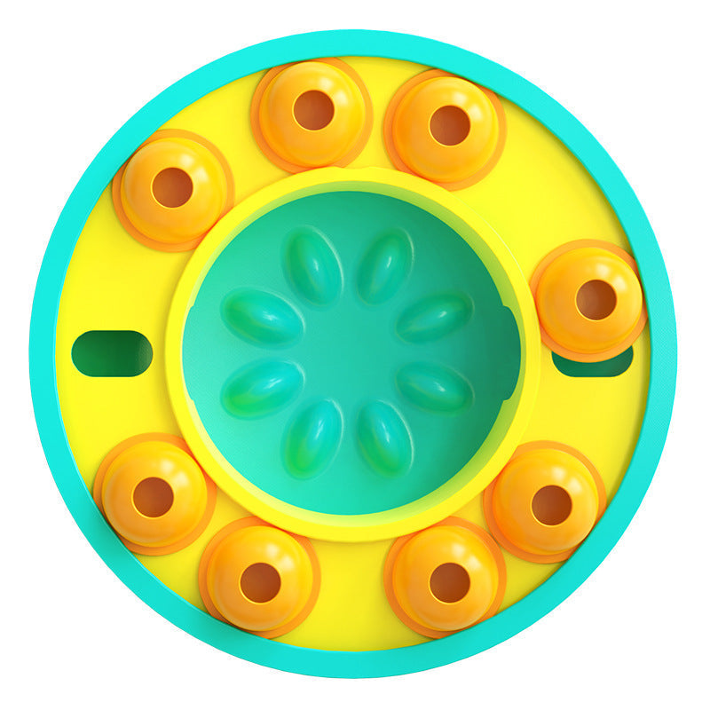 Interactive pet feeding station, a durable puzzle toy promoting slow eating and mental stimulation for dogs.