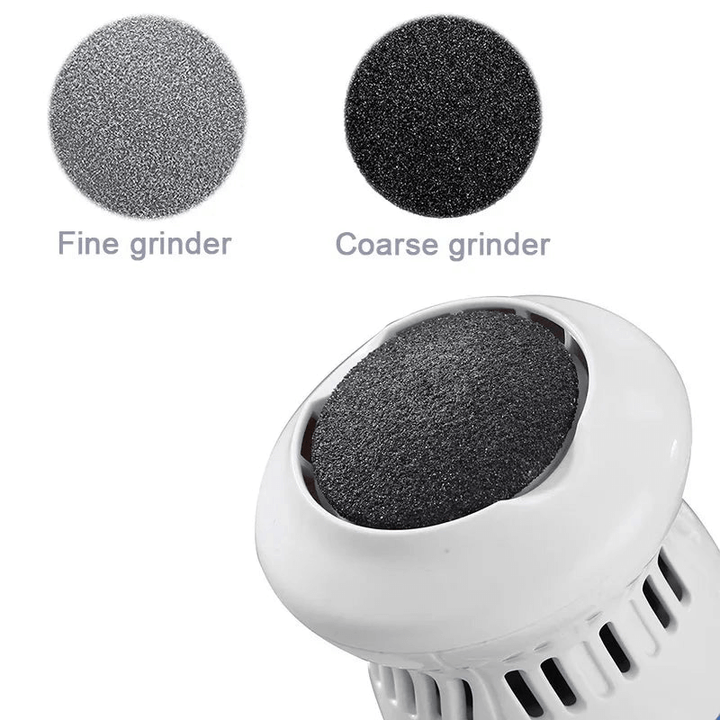 Hornhautentferner mit Schleifköpfen