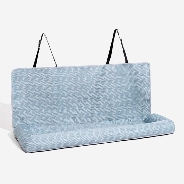 Portable Cooling Dog Bed for car travel, ensuring your pet enjoys safe and comfortable journeys.