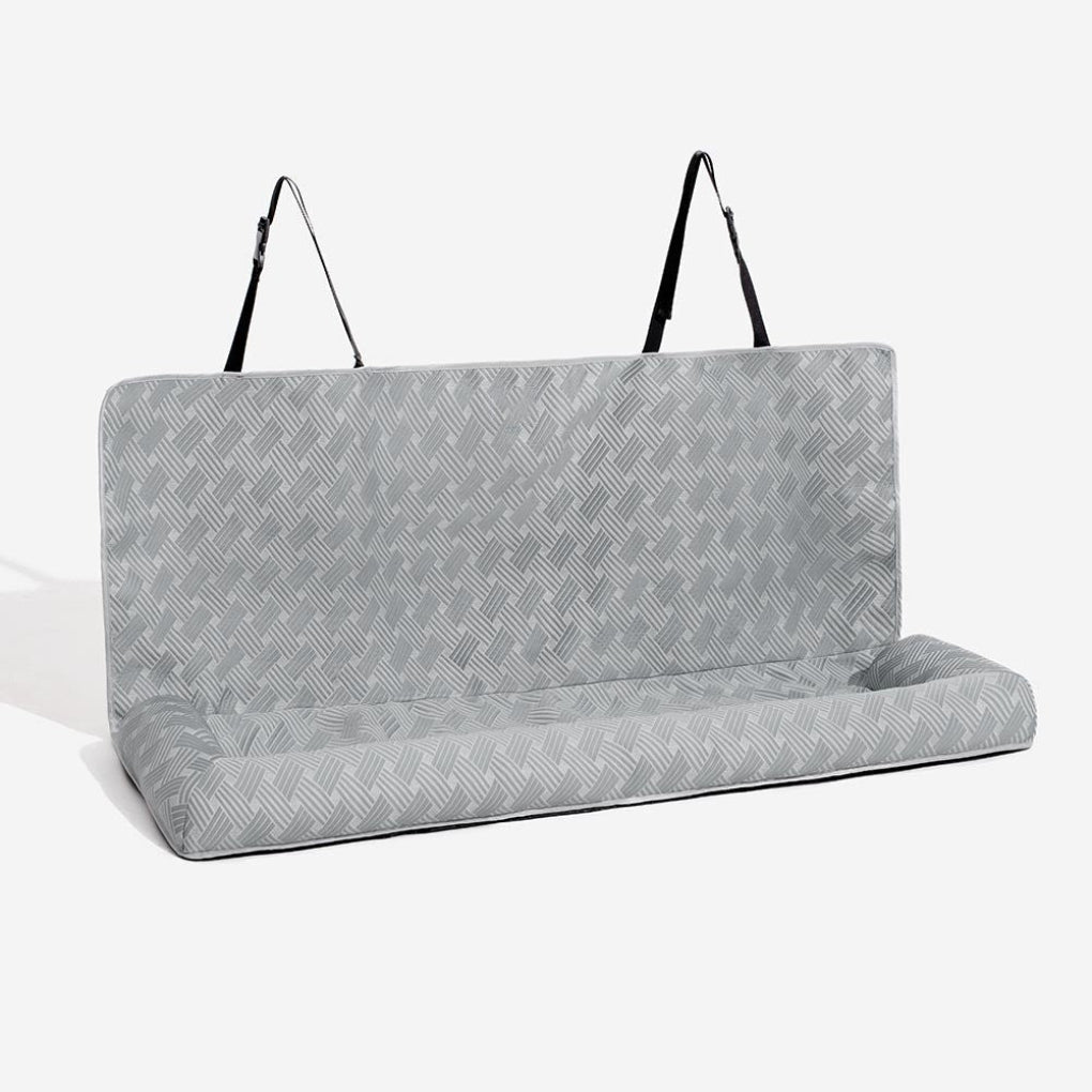 Pet Car Seat Accessory for safe, comfortable & cool travel. Ideal for all dog sizes on road trips.