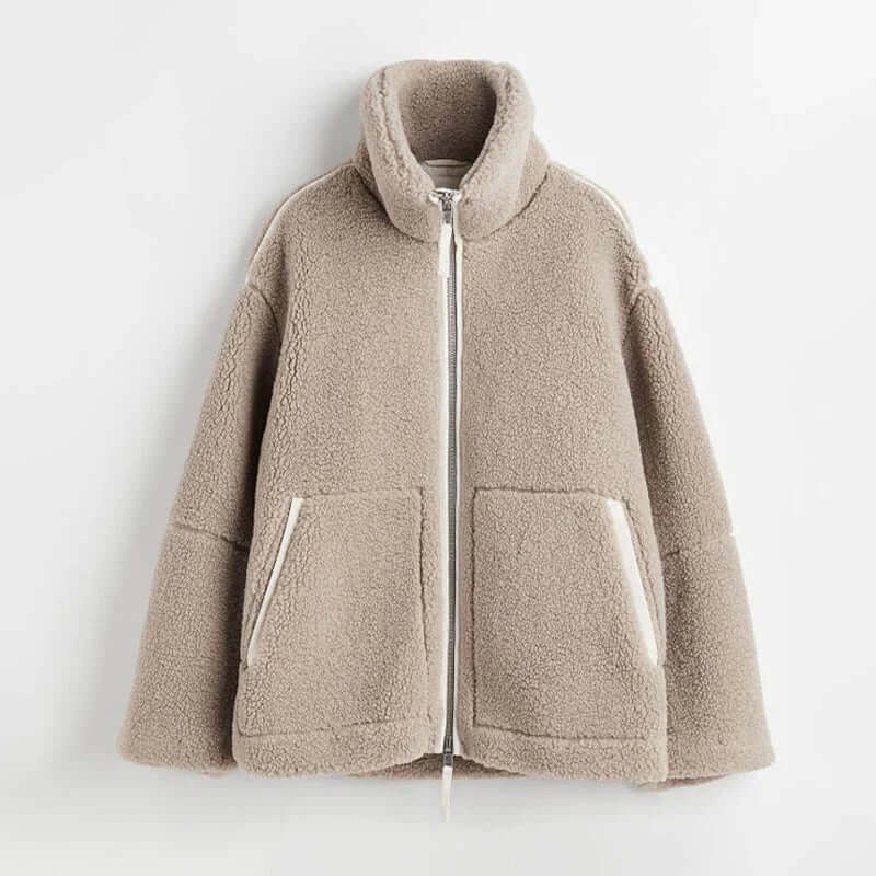 Gemütliche Damen Lammwolljacke