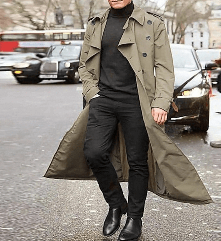 Klassischer Herren Trenchcoat