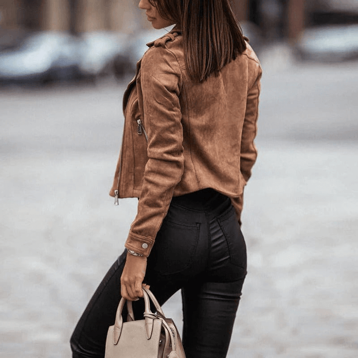 Elegante Damen Lederjacke