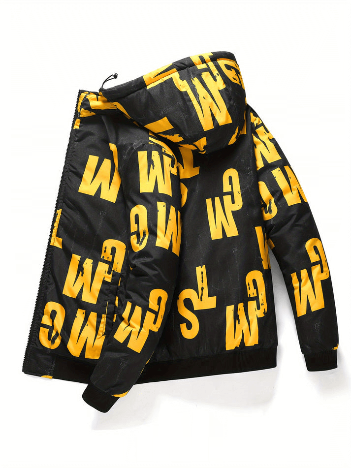 Herren Pufferjacke mit Kapuze