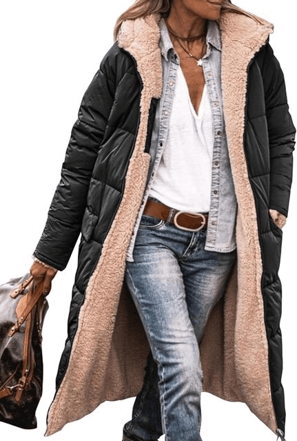 Elegante Lange Wendejacke