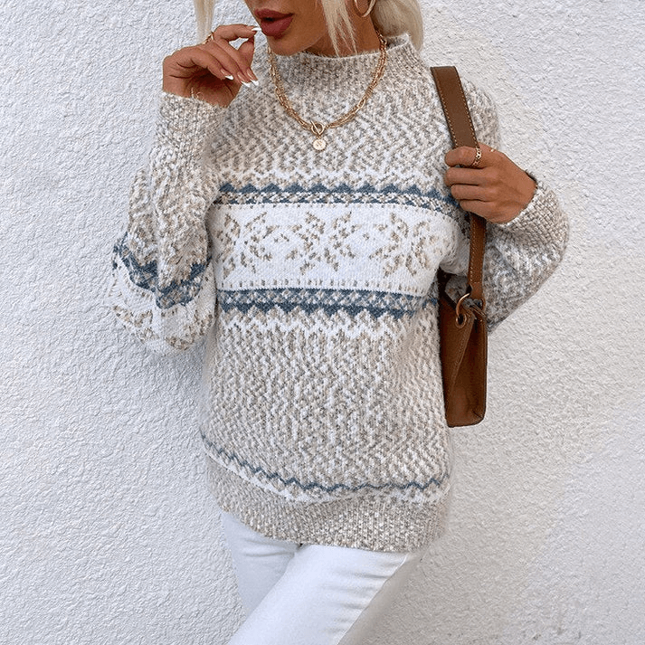 Warmer Schneeflocken Pullover