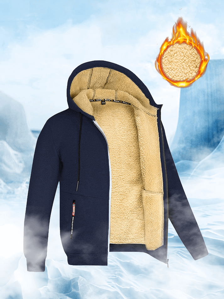 Sherpa-Kapuzenjacke für Winter