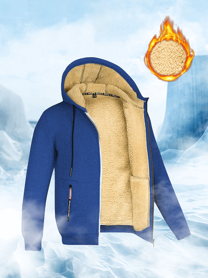 Sherpa-Kapuzenjacke für Winter
