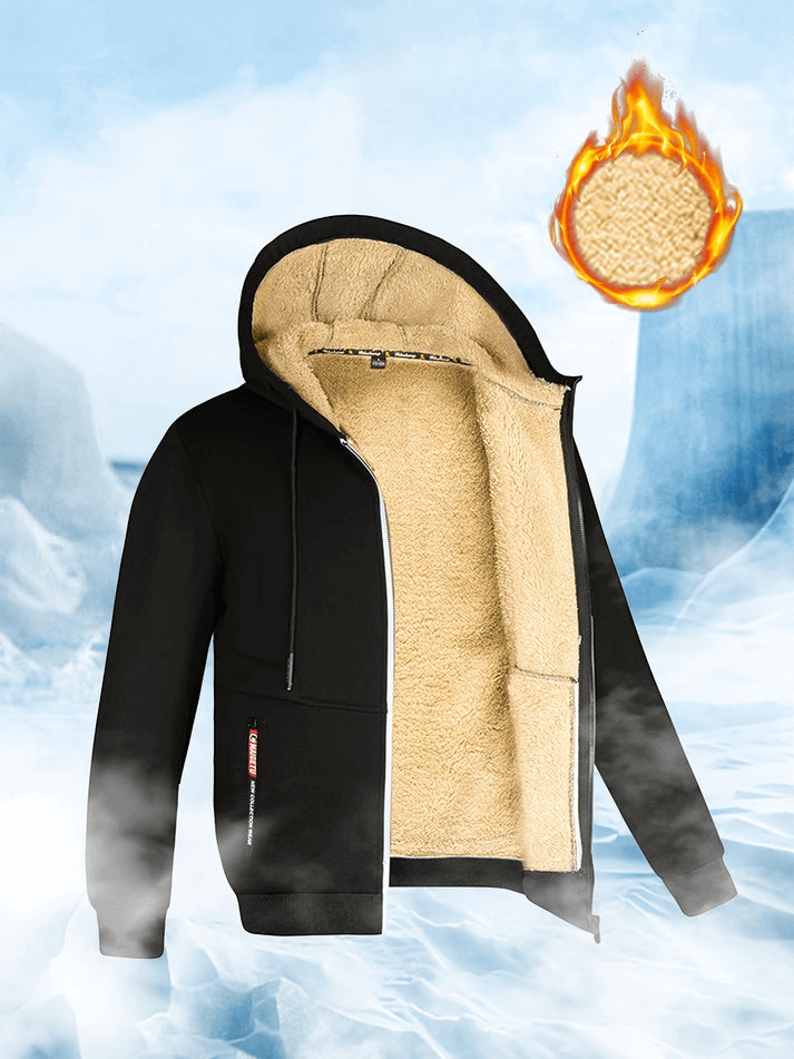 Sherpa-Kapuzenjacke für Winter