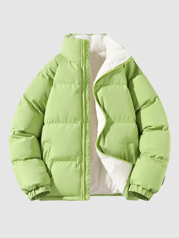 Fleece-Innenfutter Pufferjacke