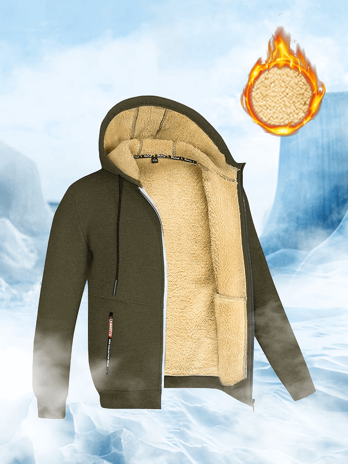 Sherpa-Kapuzenjacke für Winter