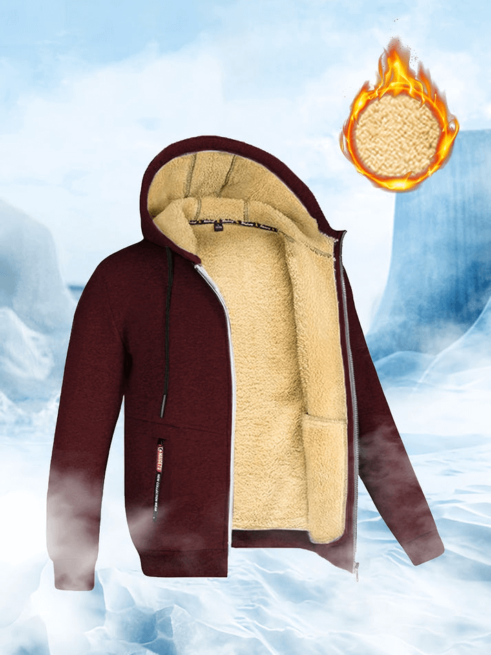 Sherpa-Kapuzenjacke für Winter