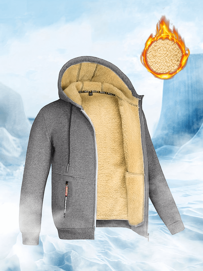 Sherpa-Kapuzenjacke für Winter