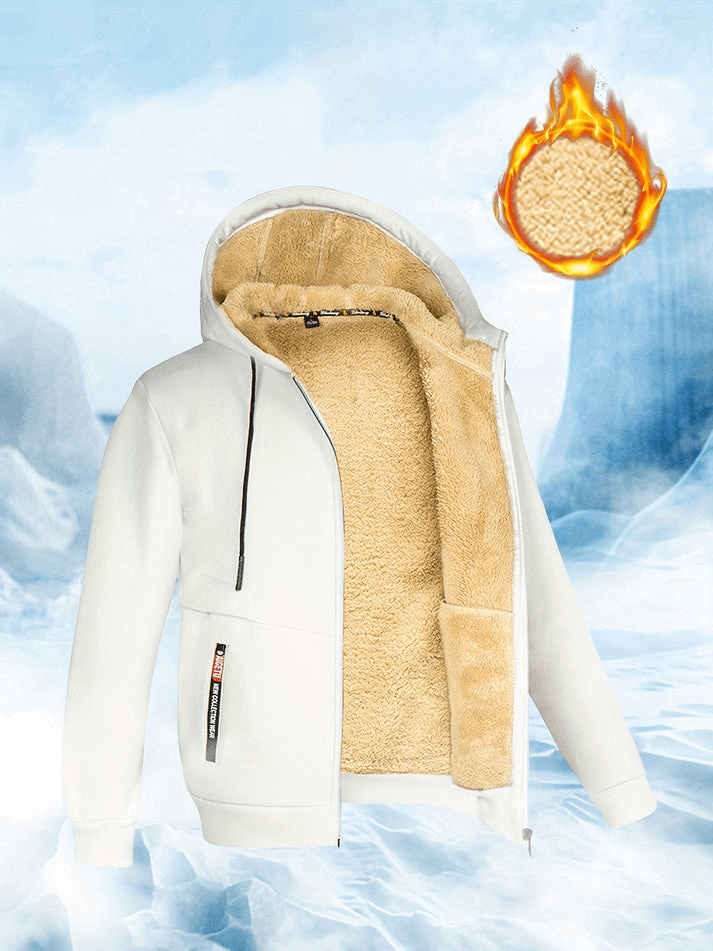 Sherpa-Kapuzenjacke für Winter