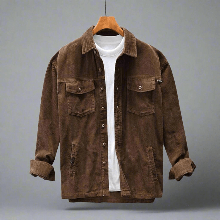 Langlebiges Herren Cordhemd