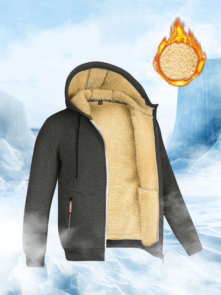 Sherpa-Kapuzenjacke für Winter