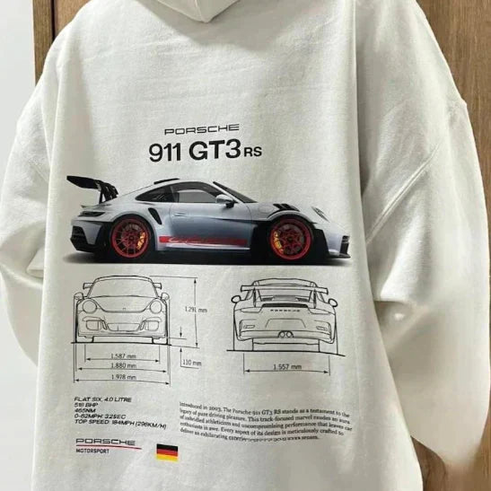 Bequemer Oversized Racing Hoodie