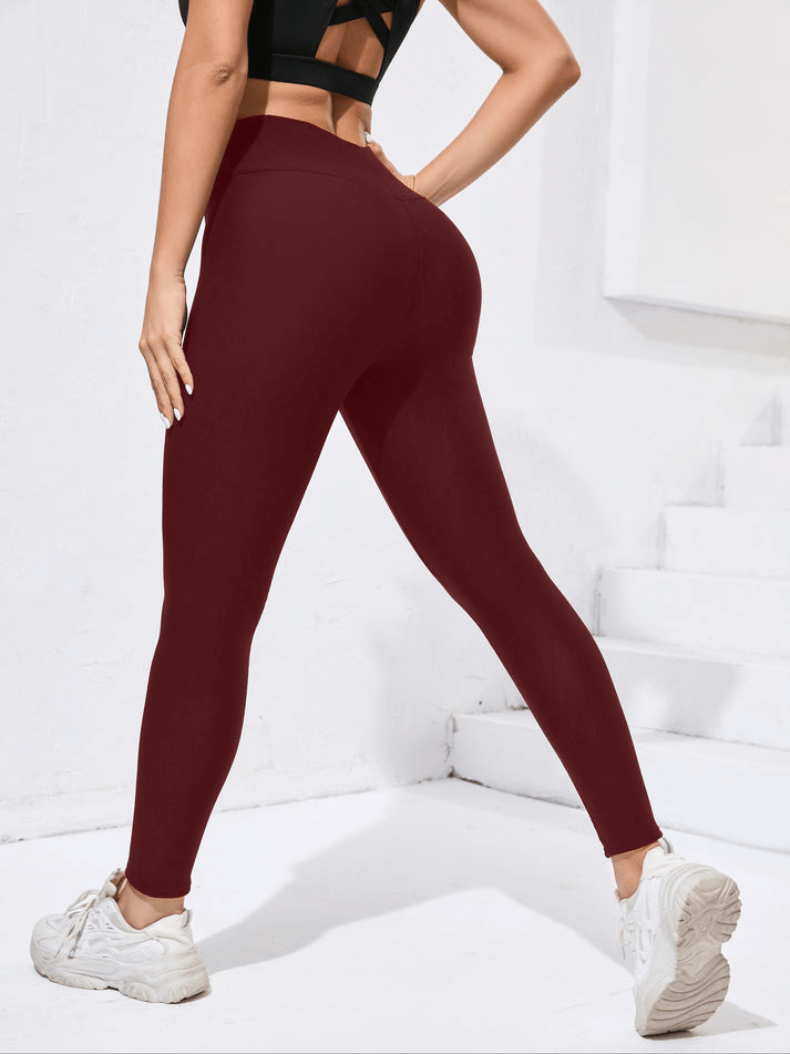 Hochdehnbare Leggings mit Plüschfutter