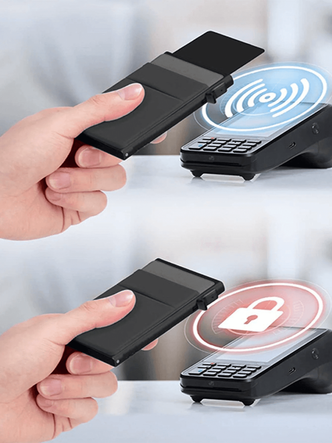 Dünnes RFID Portemonnaie für Männer