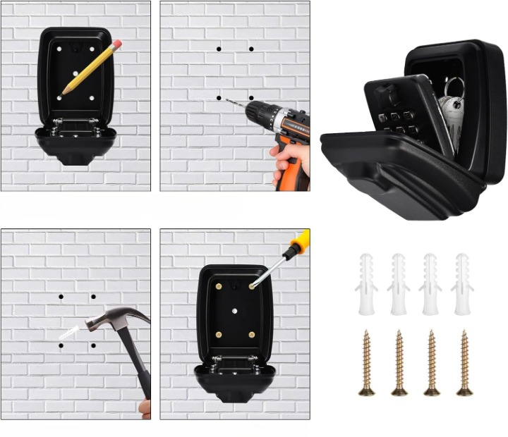 Wetterfeste Schlüsselbox Wandmontage