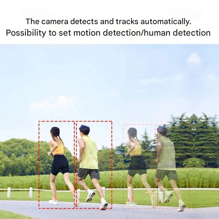 "Drahtlose 4K Sicherheitskamera mit Solarpanel und Doppel-Linse, wetterfest, Seitenansicht, Technologie & Gadgets"