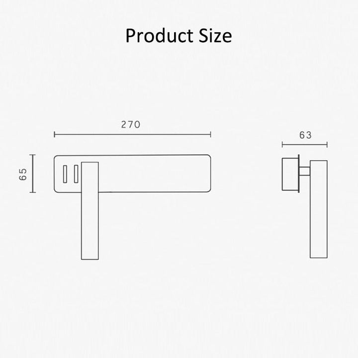 "Drehbare LED-Lesewandleuchte fürs Schlafzimmer, an der Wand montiert, in stilvollen Farbnuancen verfügbar."