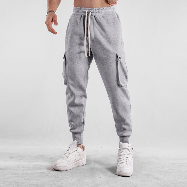 Men's comfortable stretch cargo joggers, a new arrival for stylish casual & lounge wear.