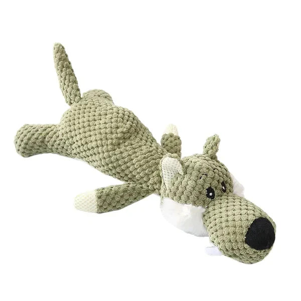 Invincible animal plush dog toy, ideal for aggressive chewers, teeth cleaning pet supplies