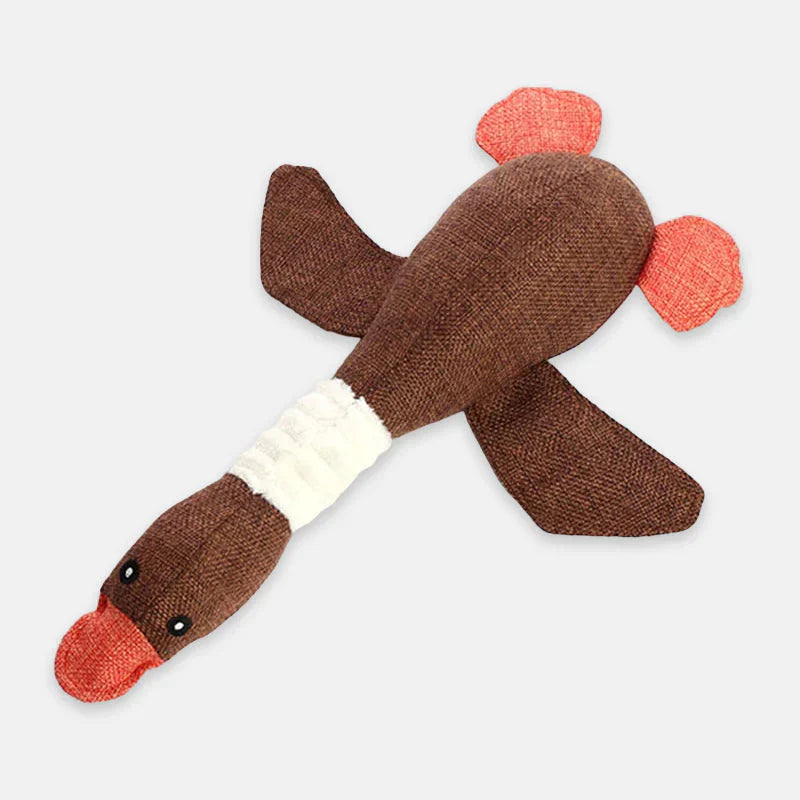 Innovative tug and chew dog toy, built to withstand strong chewers and active play