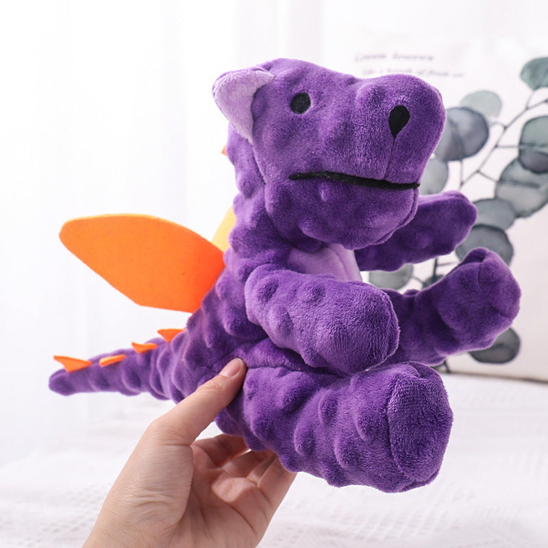 Long-lasting plush dog toy, striped, made for the toughest chewers, pet safe