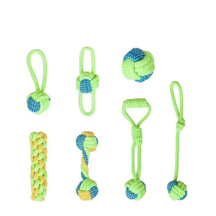 High-quality, knotted durable rope chew toy for dogs, ideal for tug-of-war and teeth cleaning