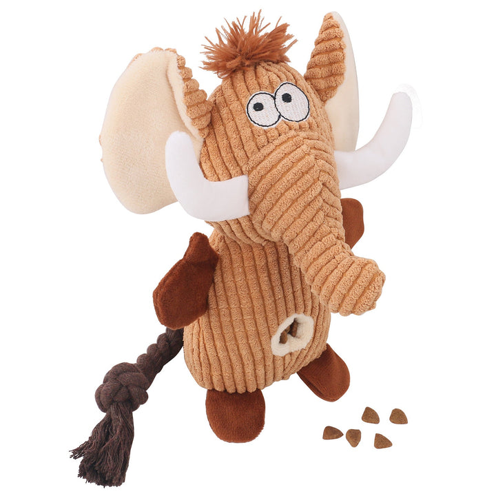 Squeaker plush dog toy for aggressive chewers, 'Immortal' quality design